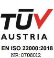 TUV AUSTRIA, EN ISO 22000:2018, NR: 0708012